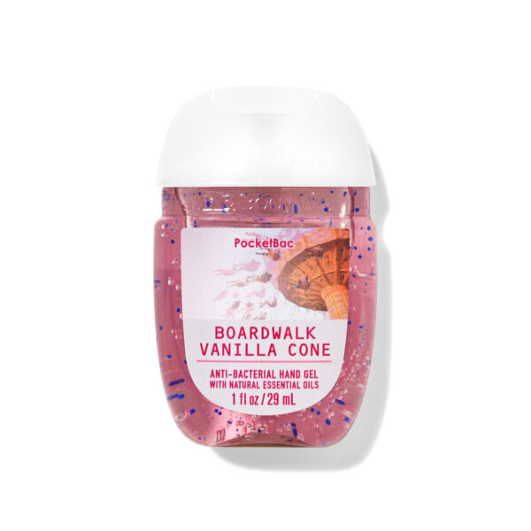 Bath & Body Works Boardwalk Vanilla Cone Hand Sanitizer – Sweet and Germ-Free Protection