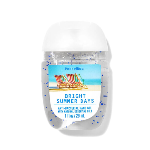 Bath & Body Works Bright Summer Days Hand Sanitizer – Pocket-sized sanitizer with a refreshing scent.