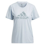 Women's Adidas Badge of Sport Necessity T-Shirt featuring the Adidas Badge of Sport logo, made from soft and breathable fabric for all-day comfort.