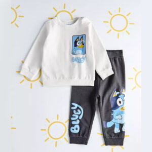 Trendy Bluey Print Joggers Set for Casual Outfits