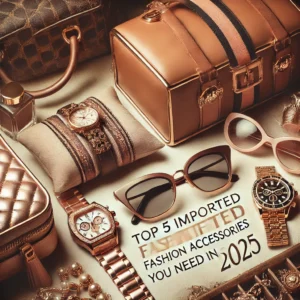 A stylish display of imported fashion accessories trending in 2025