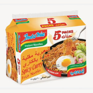 Indomie Spicy Curry Fried Noodles – 8 x 5 x 90g Pack