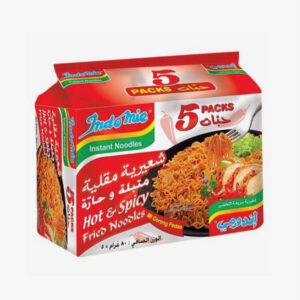 Indomie Hot & Spicy Noodles – Instant Noodles Pack (80g Each)