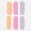 Set of 6 mini nail files for travel and daily use