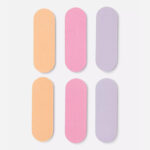Set of 6 mini nail files for travel and daily use