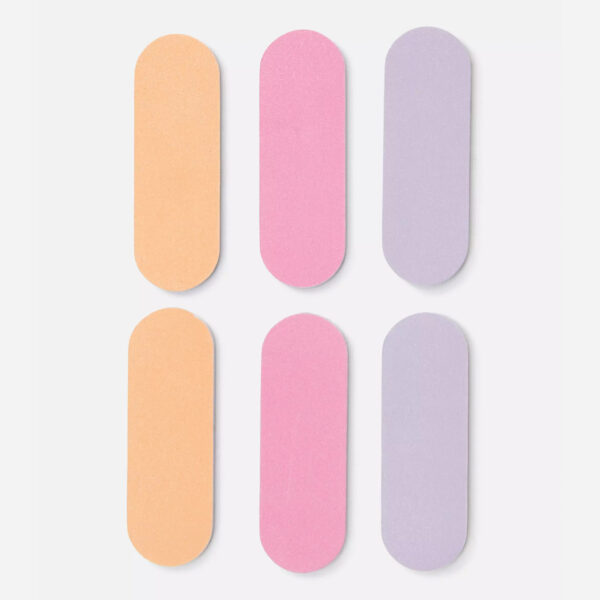Set of 6 mini nail files for travel and daily use