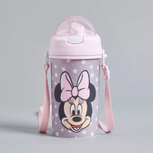 Minnie Mouse Print 450ml Water Bottle with Strap – Max Fashion Dubai